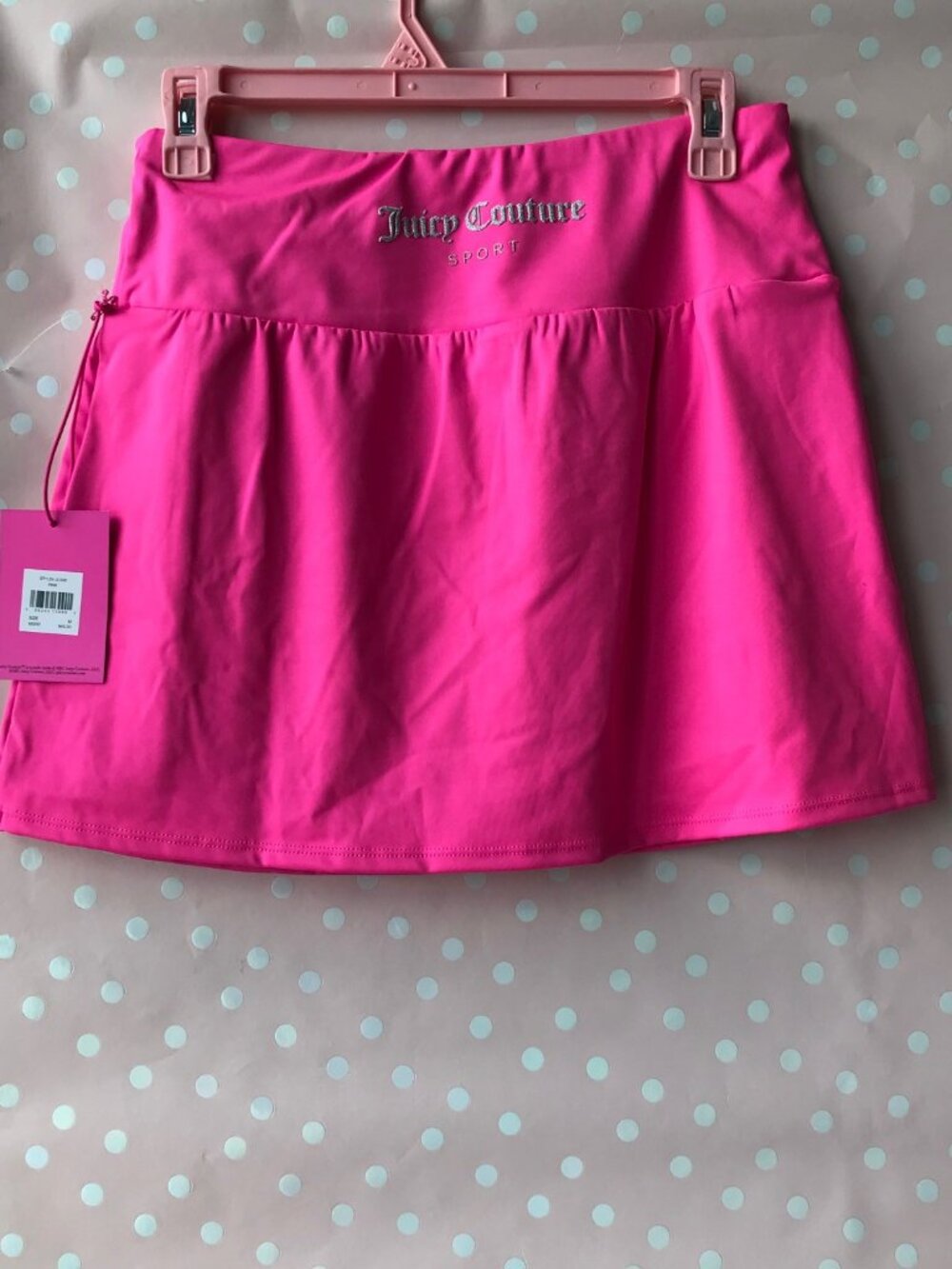 Juicy Couture Sport pink  Skorts 2 Pockets inside activewear Size : M NWT - Picture 4 of 8